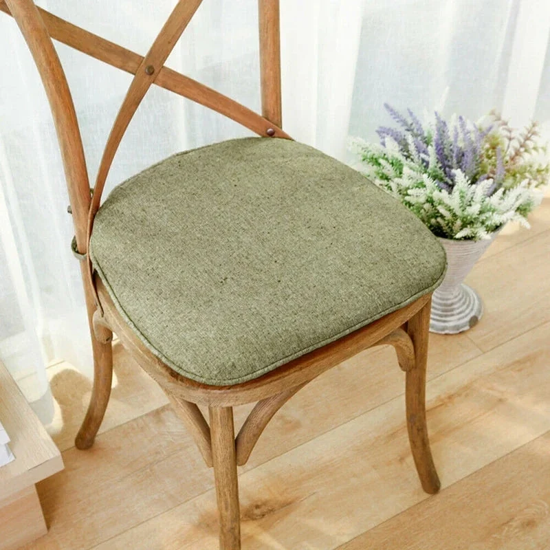 Galette de Chaise Trapèze Verte sauge
