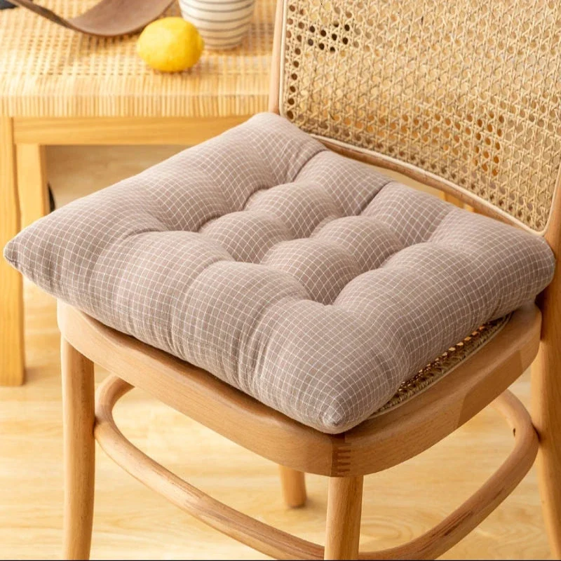 Galette de Chaise Carré quadrillée