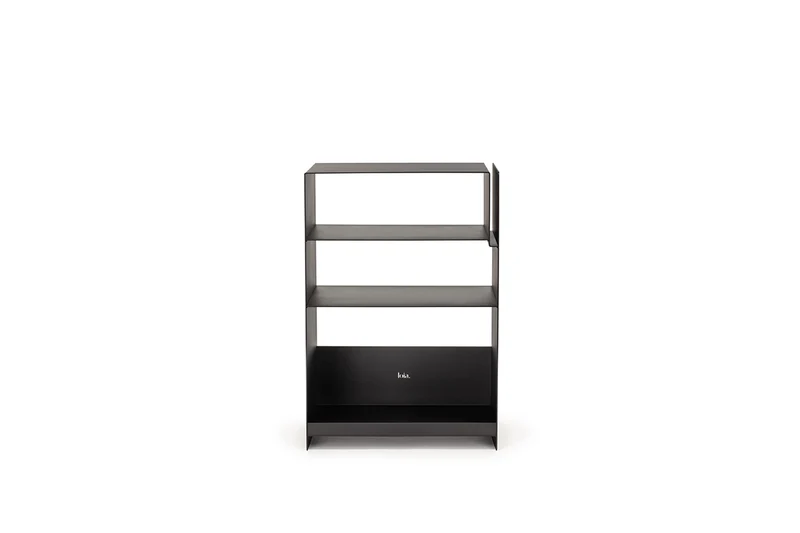 Console Vinyles Acier - Noir
