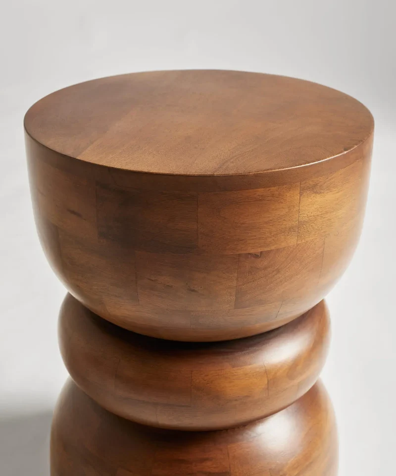 Mesa Auxiliar de Madera de Mango Sori