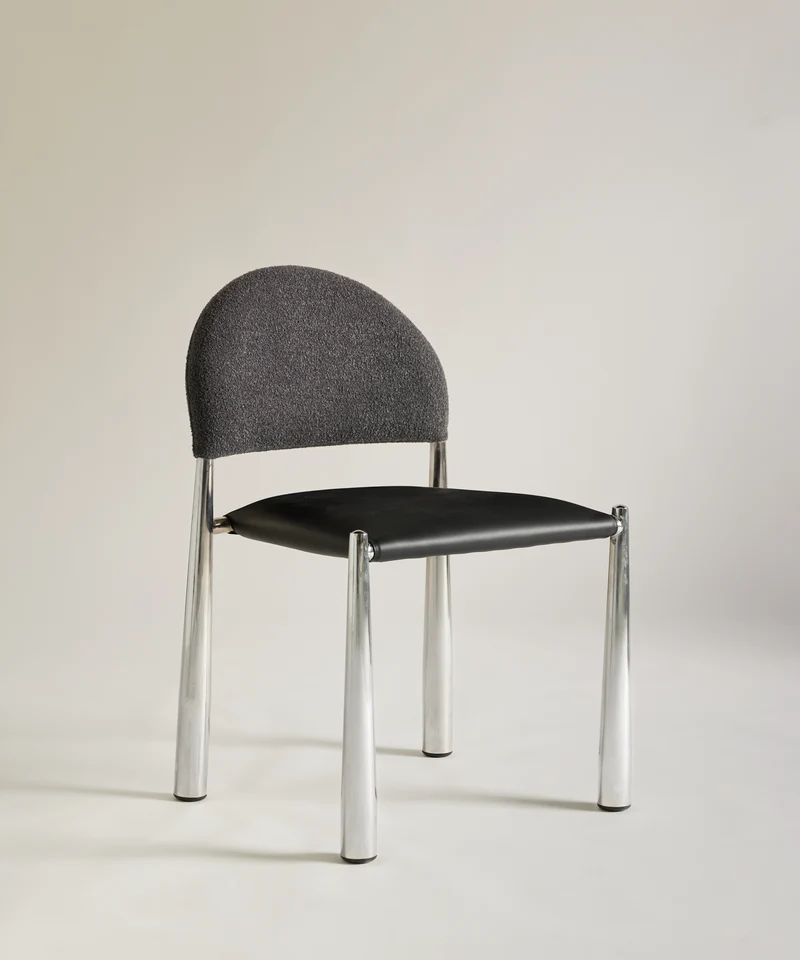 Silla de Comedor en Metal Tapizada Blair PU