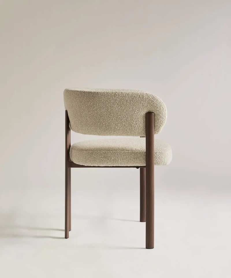 Silla de Comedor en Tela y Metal Robbie