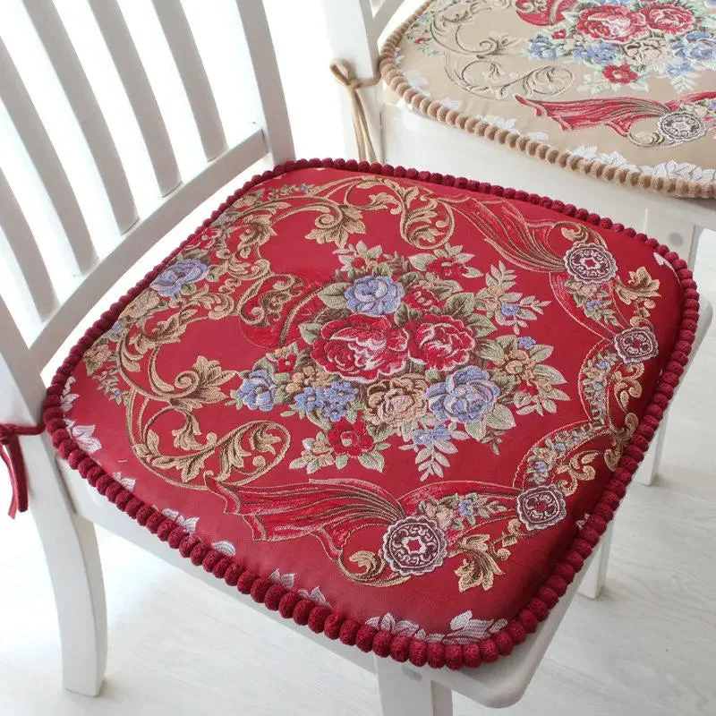 Galette de Chaise Déhoussable fleurs impériales