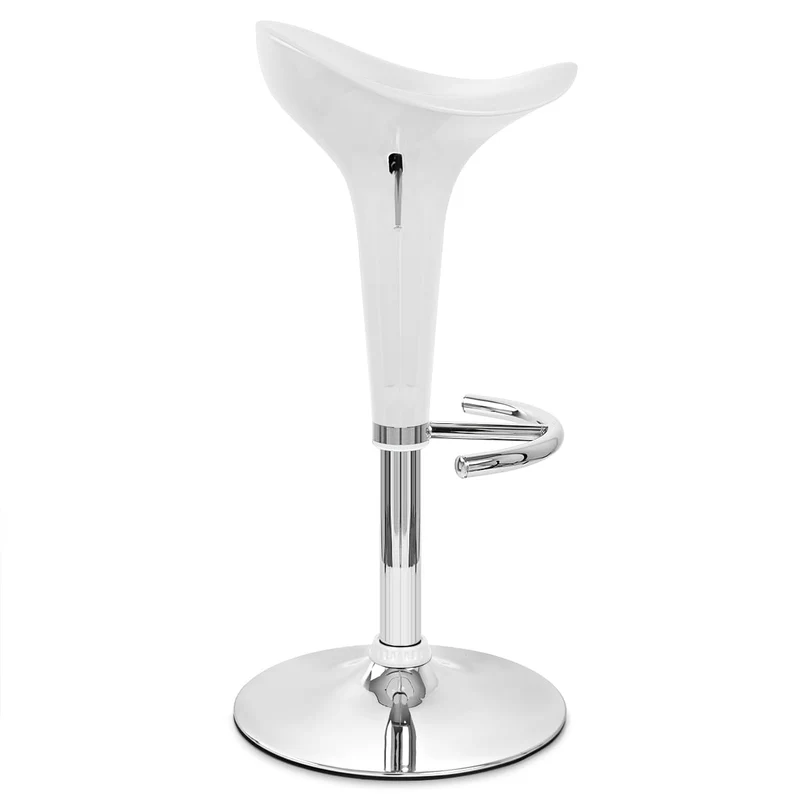 Chaise de Bar ABS Chrome - Gloss Coco Blanc