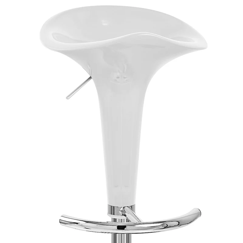 Chaise de Bar ABS Chrome - Gloss Coco Blanc