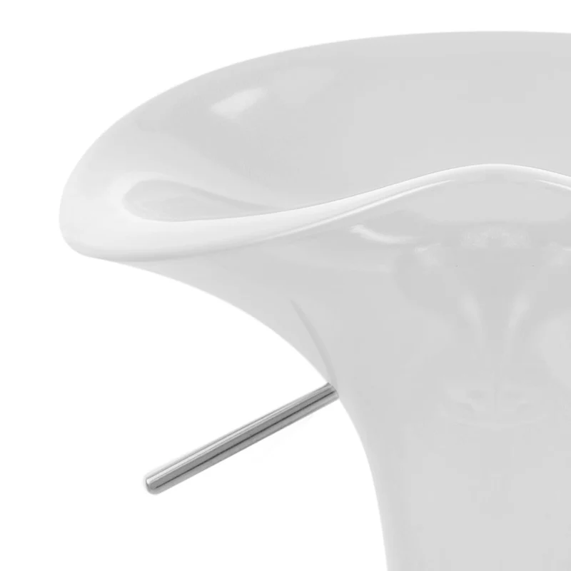 Chaise de Bar ABS Chrome - Gloss Coco Blanc