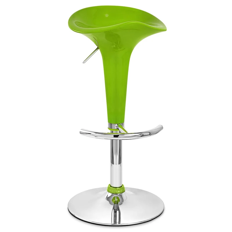 Chaise de Bar ABS Chrome - Gloss Coco Vert