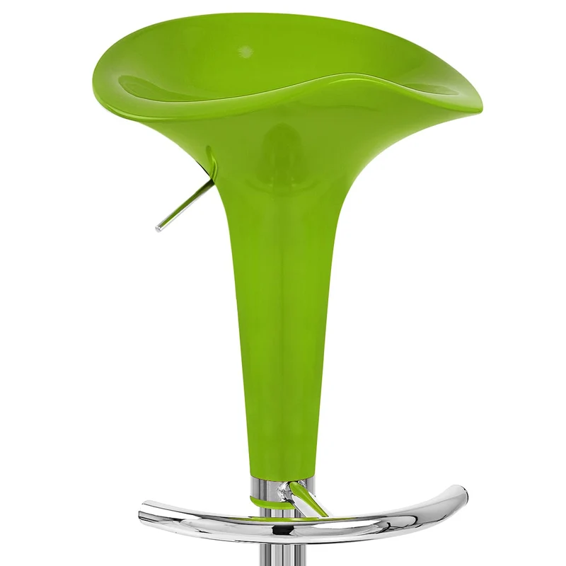 Chaise de Bar ABS Chrome - Gloss Coco Vert