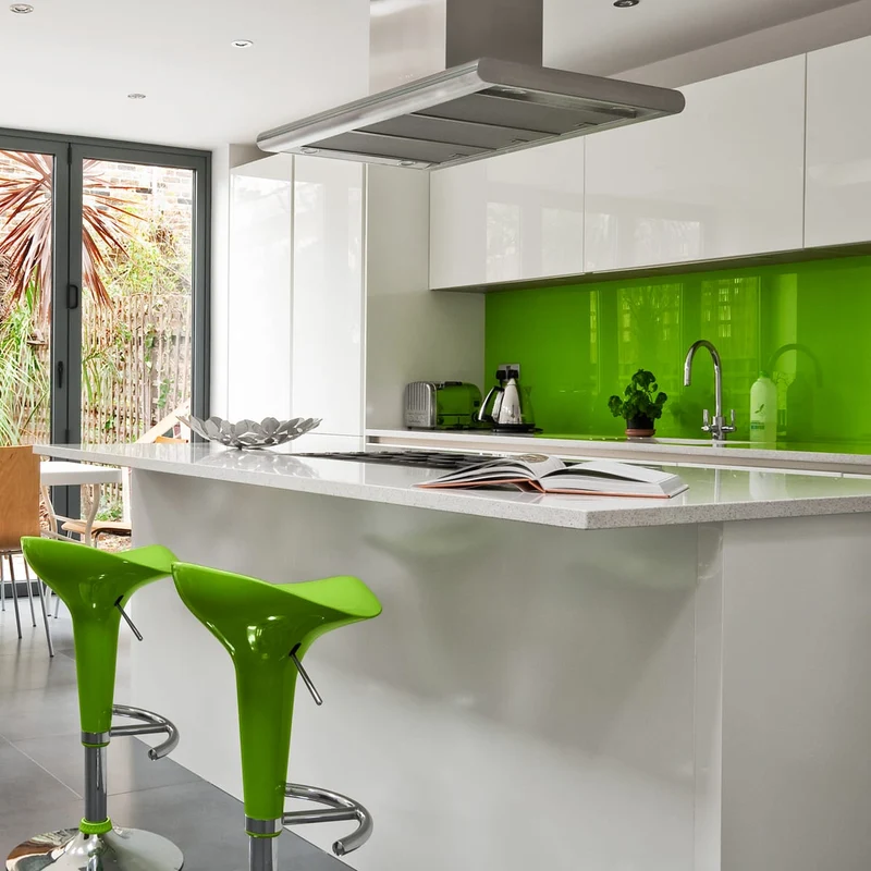 Chaise de Bar ABS Chrome - Gloss Coco Vert