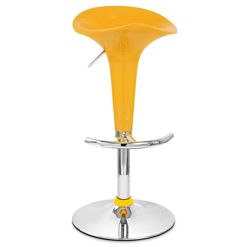 Chaise de Bar ABS Chrome - Gloss Coco Jaune