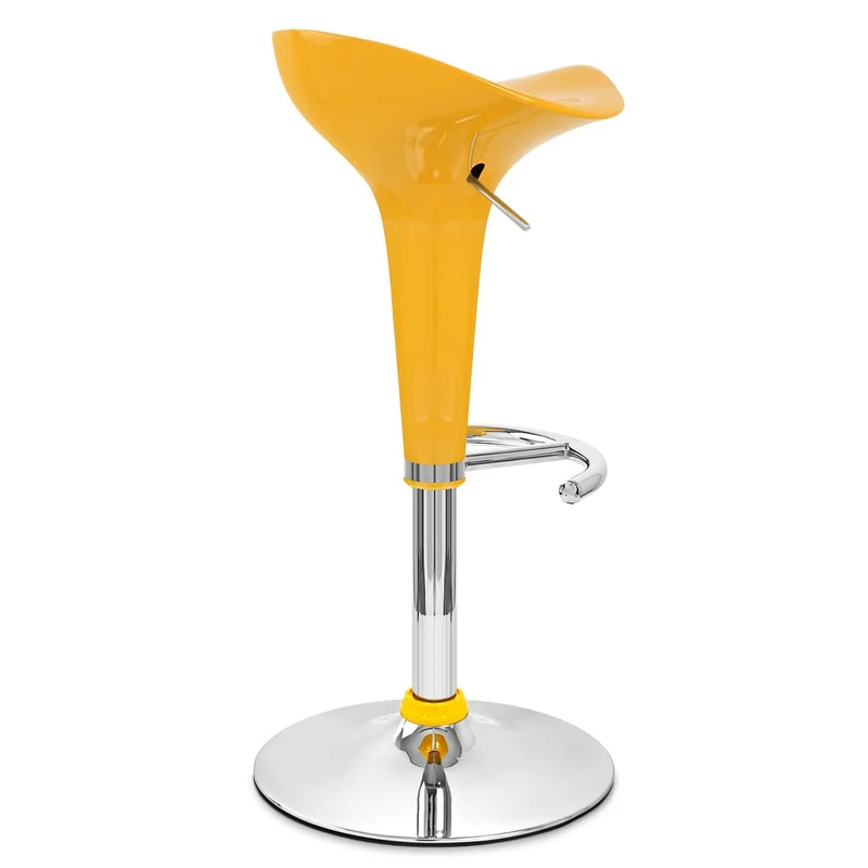 Chaise de Bar ABS Chrome - Gloss Coco Jaune