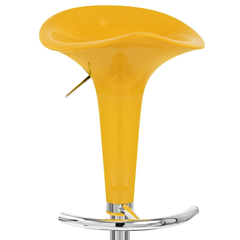 Chaise de Bar ABS Chrome - Gloss Coco Jaune