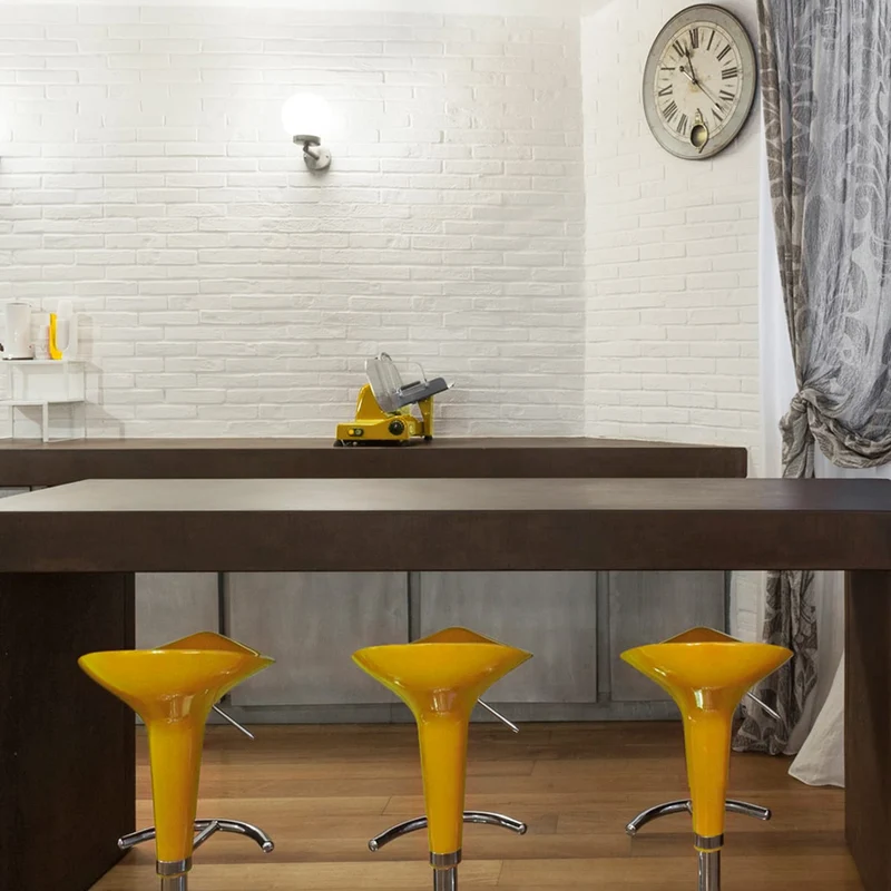 Chaise de Bar ABS Chrome - Gloss Coco Jaune
