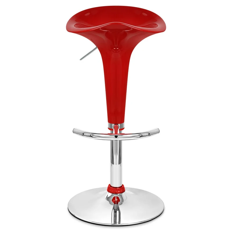 Chaise de Bar ABS Chrome - Gloss Coco Rouge