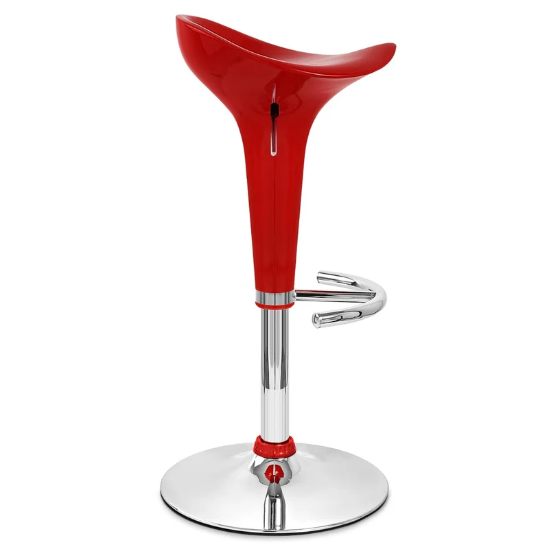 Chaise de Bar ABS Chrome - Gloss Coco Rouge
