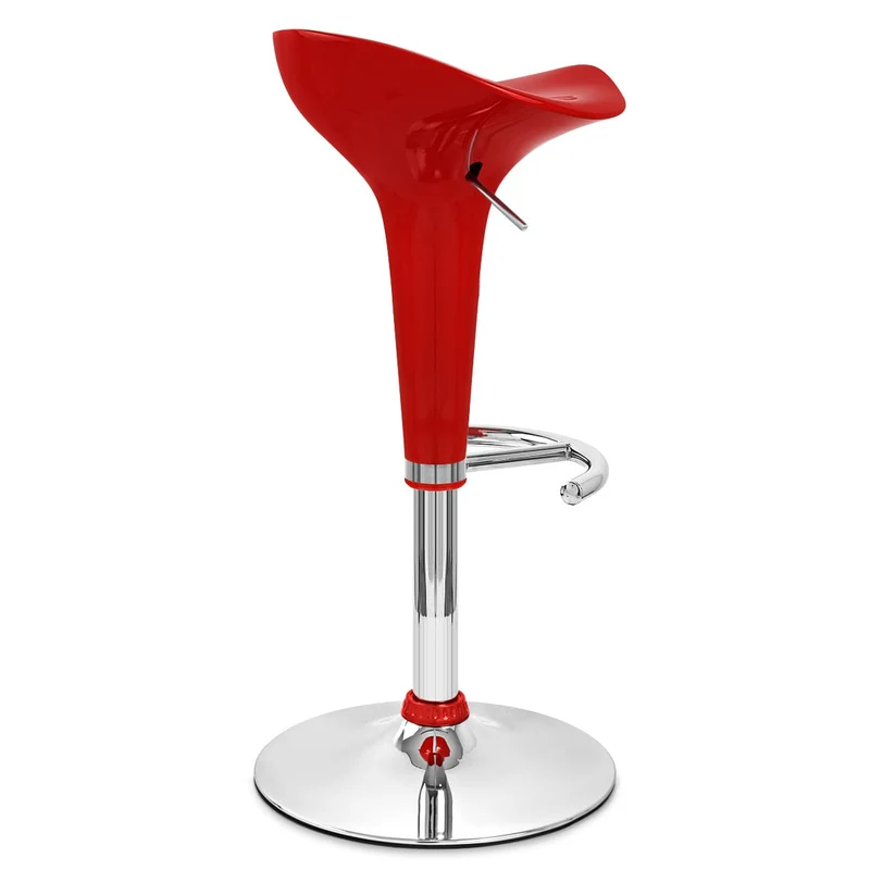 Chaise de Bar ABS Chrome - Gloss Coco Rouge