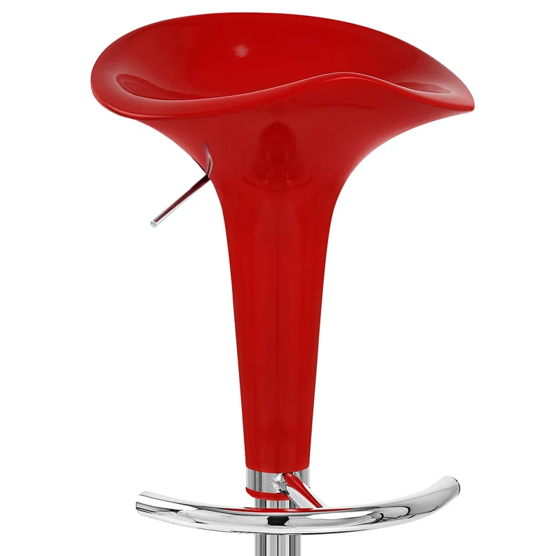 Chaise de Bar ABS Chrome - Gloss Coco Rouge