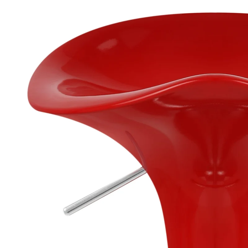 Chaise de Bar ABS Chrome - Gloss Coco Rouge