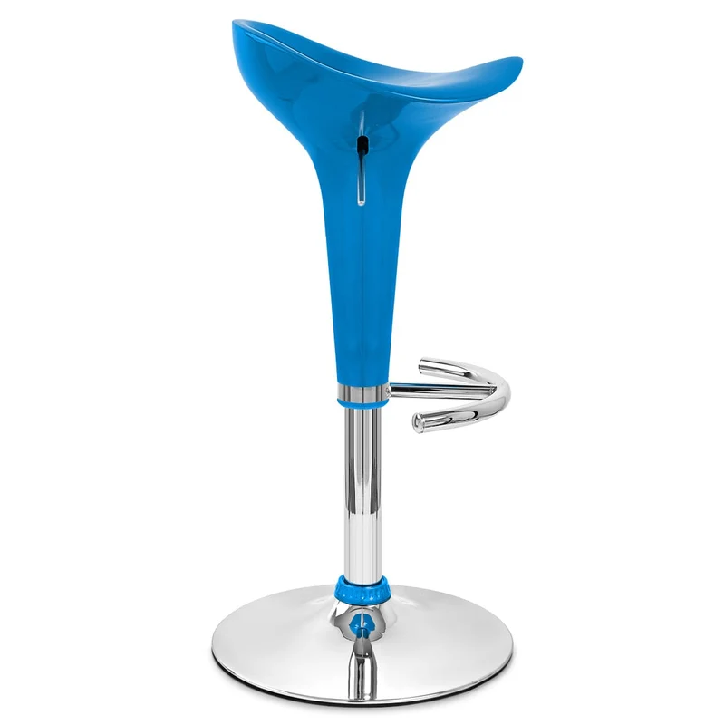 Chaise de Bar ABS Chrome - Gloss Coco Bleu