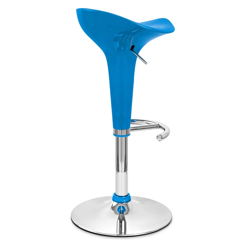 Chaise de Bar ABS Chrome - Gloss Coco Bleu