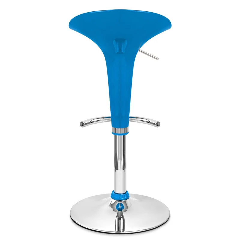 Chaise de Bar ABS Chrome - Gloss Coco Bleu
