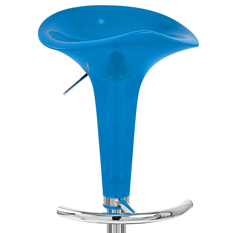 Chaise de Bar ABS Chrome - Gloss Coco Bleu