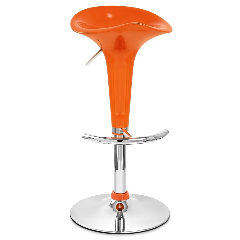 Chaise de Bar ABS Chrome - Gloss Coco Orange