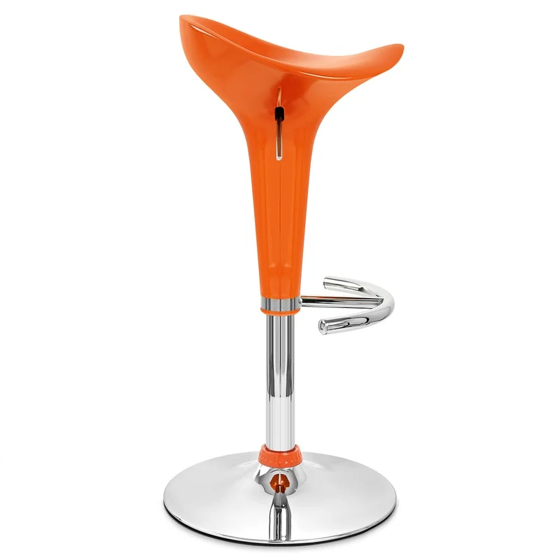 Chaise de Bar ABS Chrome - Gloss Coco Orange