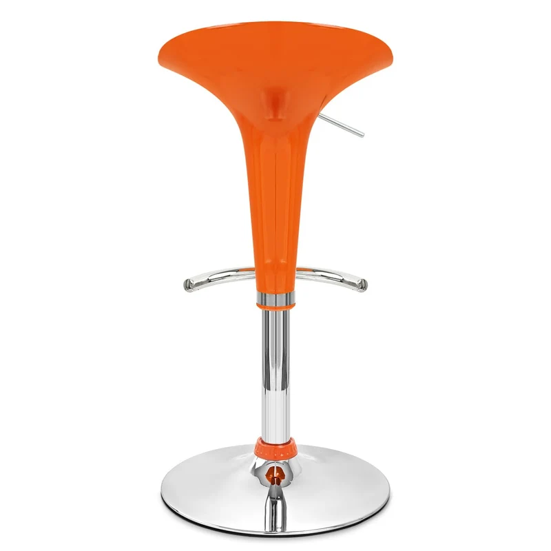 Chaise de Bar ABS Chrome - Gloss Coco Orange