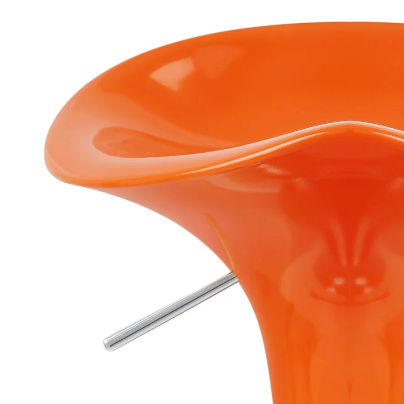 Chaise de Bar ABS Chrome - Gloss Coco Orange