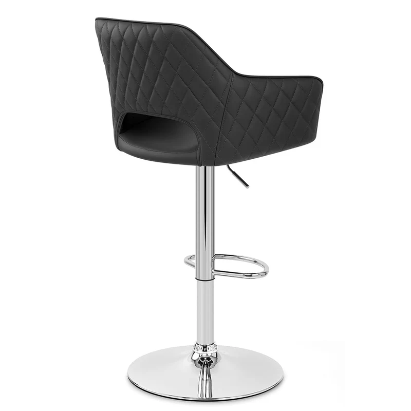 Tabouret Faux Cuir - Dune Noir