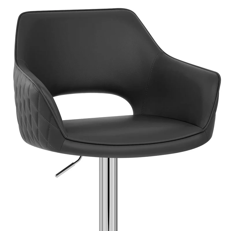 Tabouret Faux Cuir - Dune Noir
