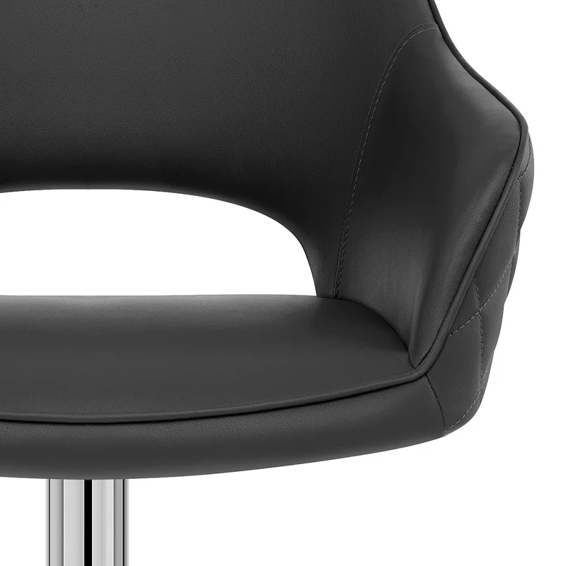 Tabouret Faux Cuir - Dune Noir