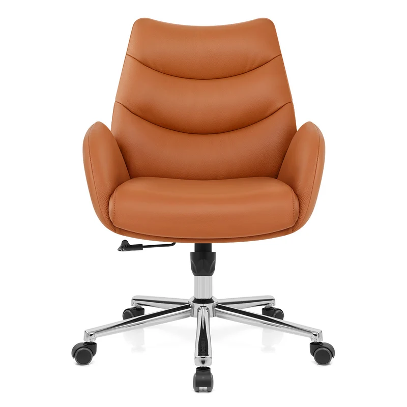 Chaise de Bureau Cuir Éco - Seville Marron