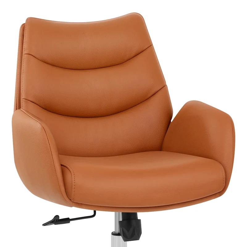 Chaise de Bureau Cuir Éco - Seville Marron