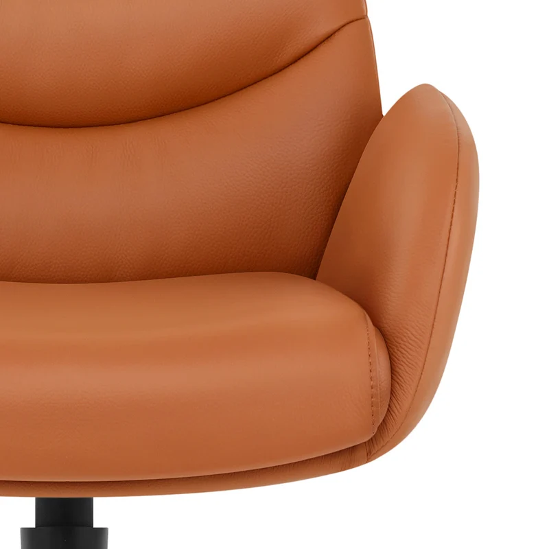 Chaise de Bureau Cuir Éco - Seville Marron