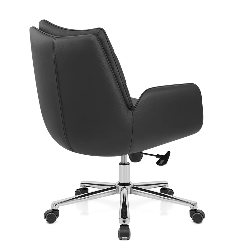 Chaise de Bureau Cuir Éco - Seville Noir