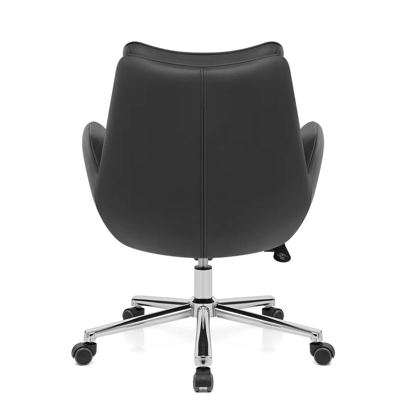 Chaise de Bureau Cuir Éco - Seville Noir