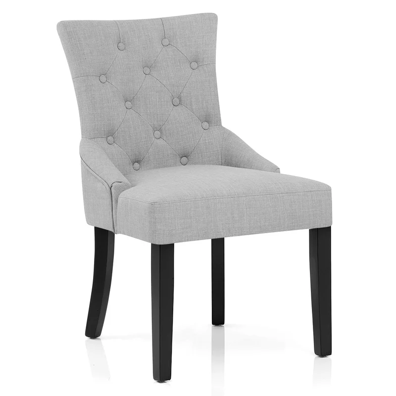 Chaise Bois Tissu - Verdi Gris Clair