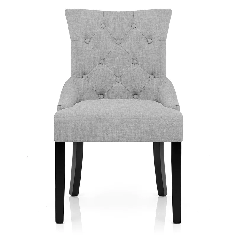 Chaise Bois Tissu - Verdi Gris Clair