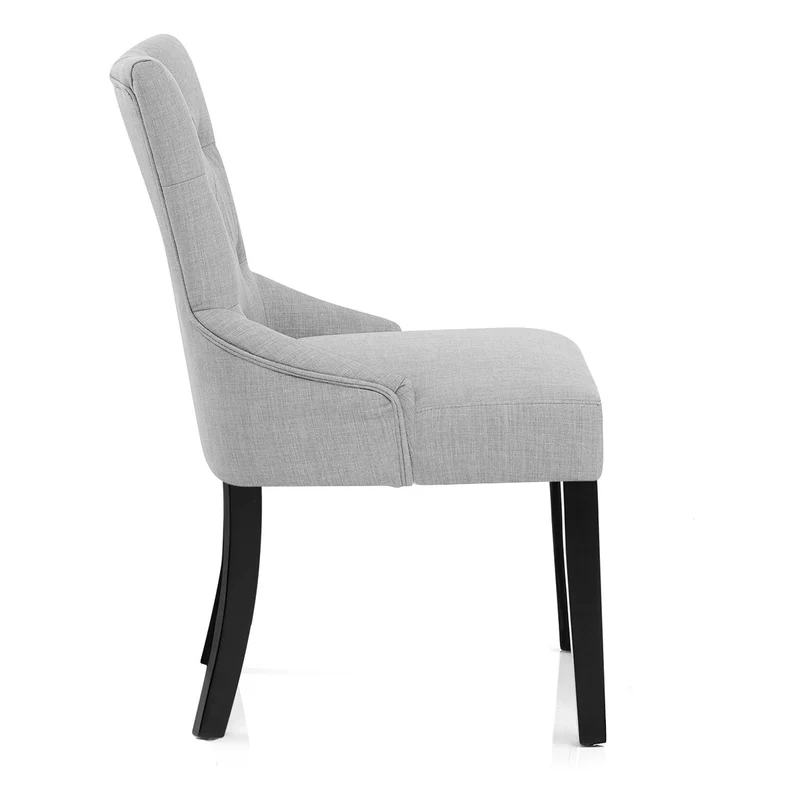 Chaise Bois Tissu - Verdi Gris Clair