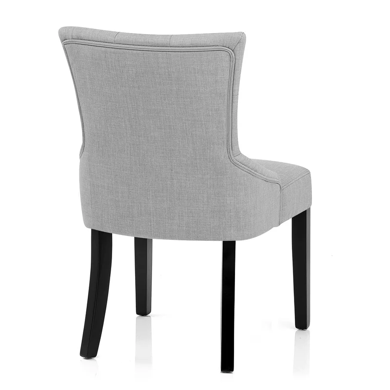 Chaise Bois Tissu - Verdi Gris Clair