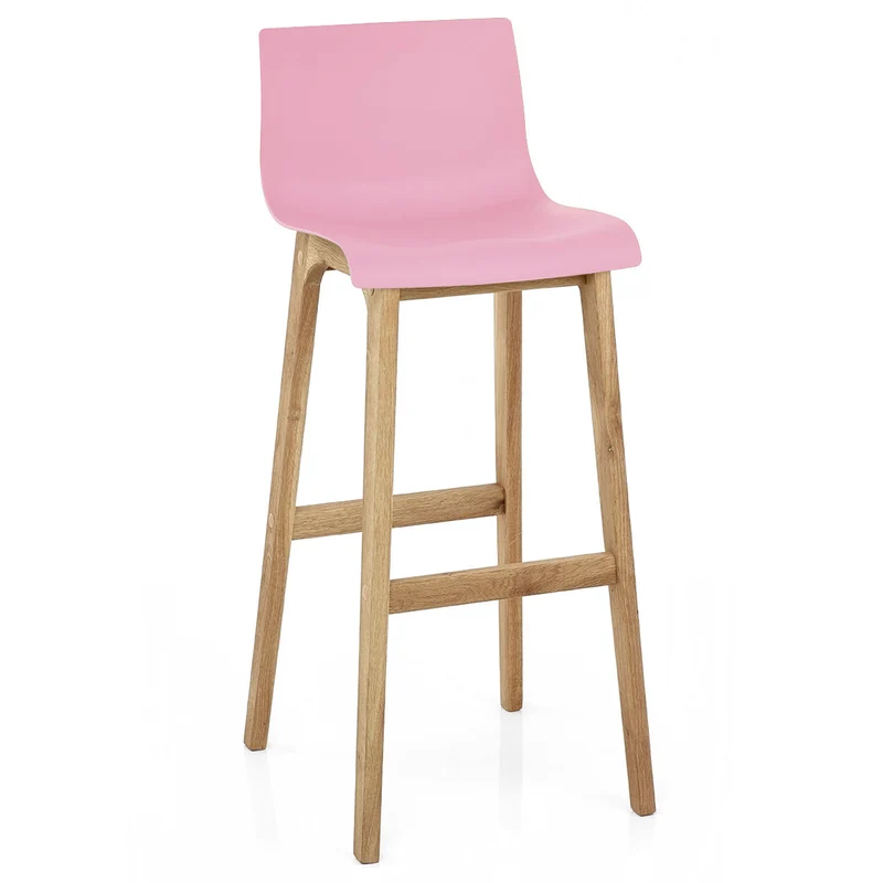 Tabouret de Bar Résine Bois - High Drift Rose