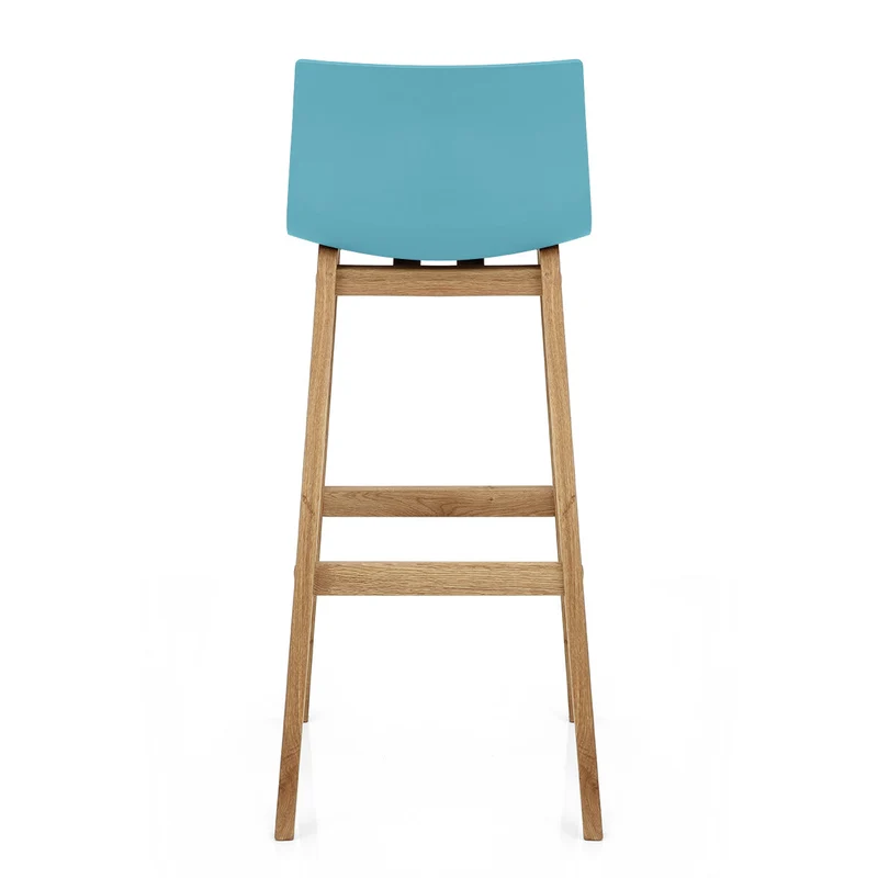 Tabouret de Bar Résine Bois - High Drift Bleu
