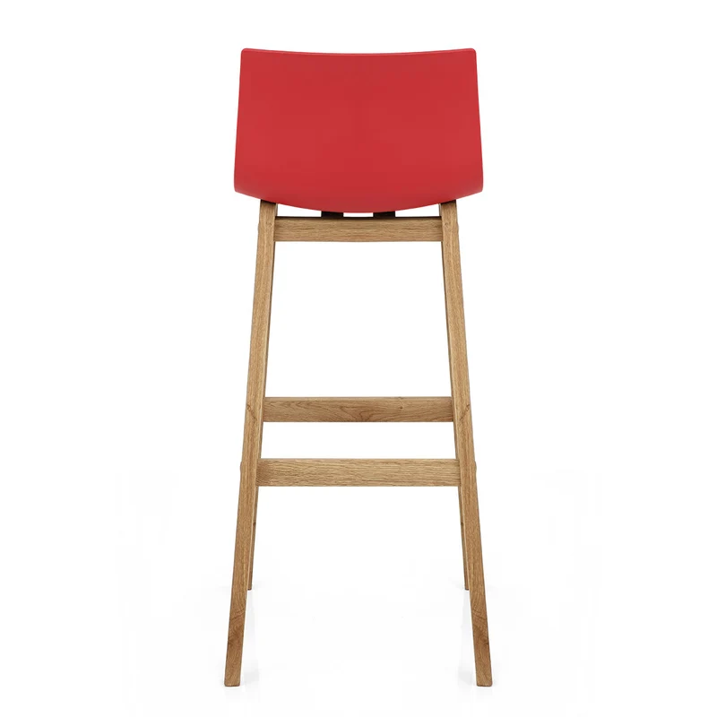 Tabouret de Bar Résine Bois - High Drift Rouge