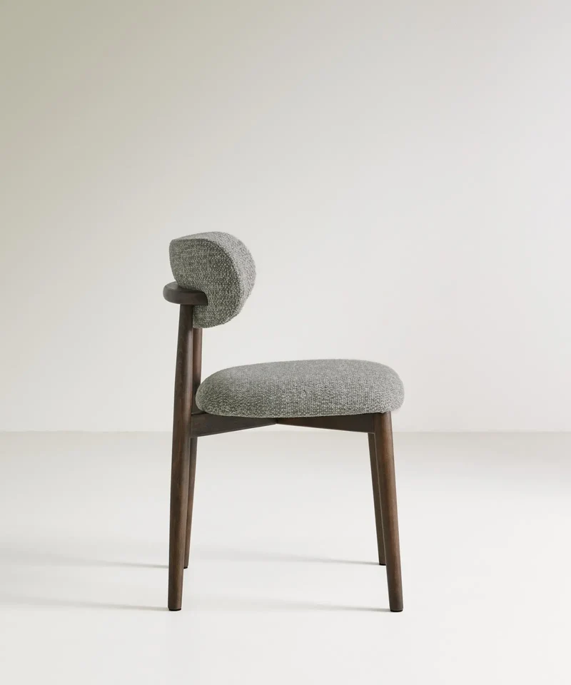 Silla de Comedor en Madera y Tapizada Dean (Color Edition)