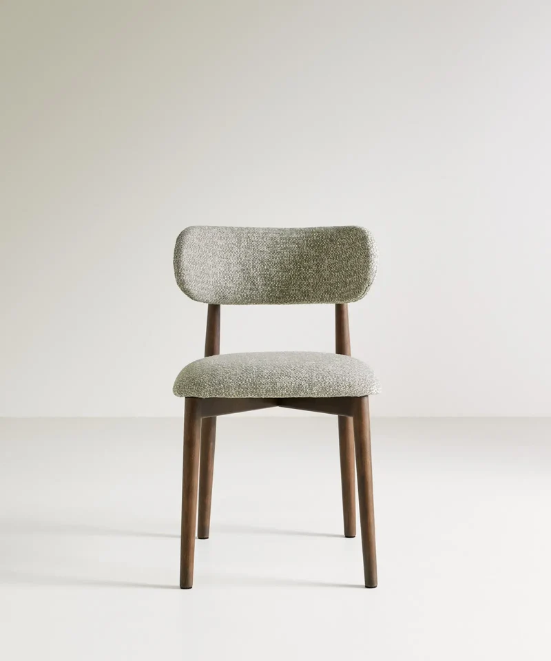 Silla de Comedor en Madera y Tapizada Dean (Color Edition)