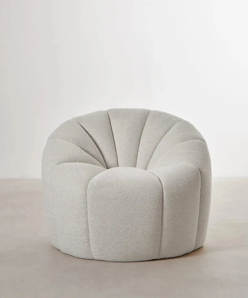 Sillón en Tela Boucle Cocoon