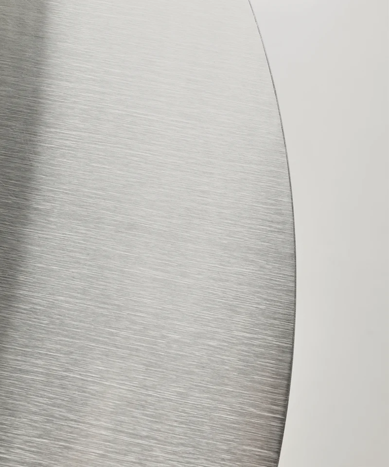 Mesa de Comedor Ovalada en Acero Laminado Iron (200 x 76 cm)
