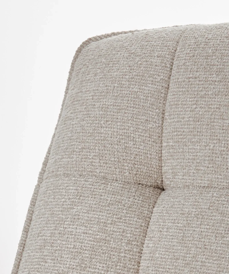 Sillón giratorio de tejido suave Alvar